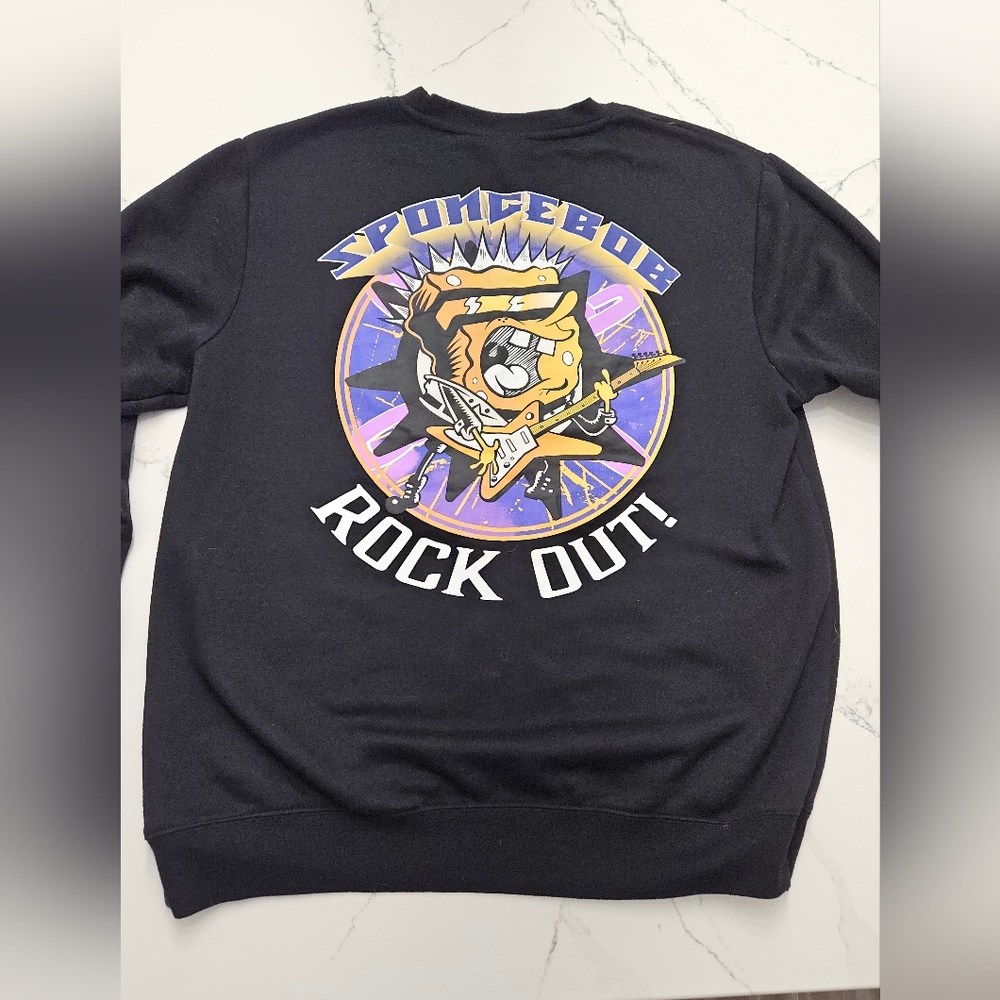 SpongeBob Rock Out Black Sweatshirt